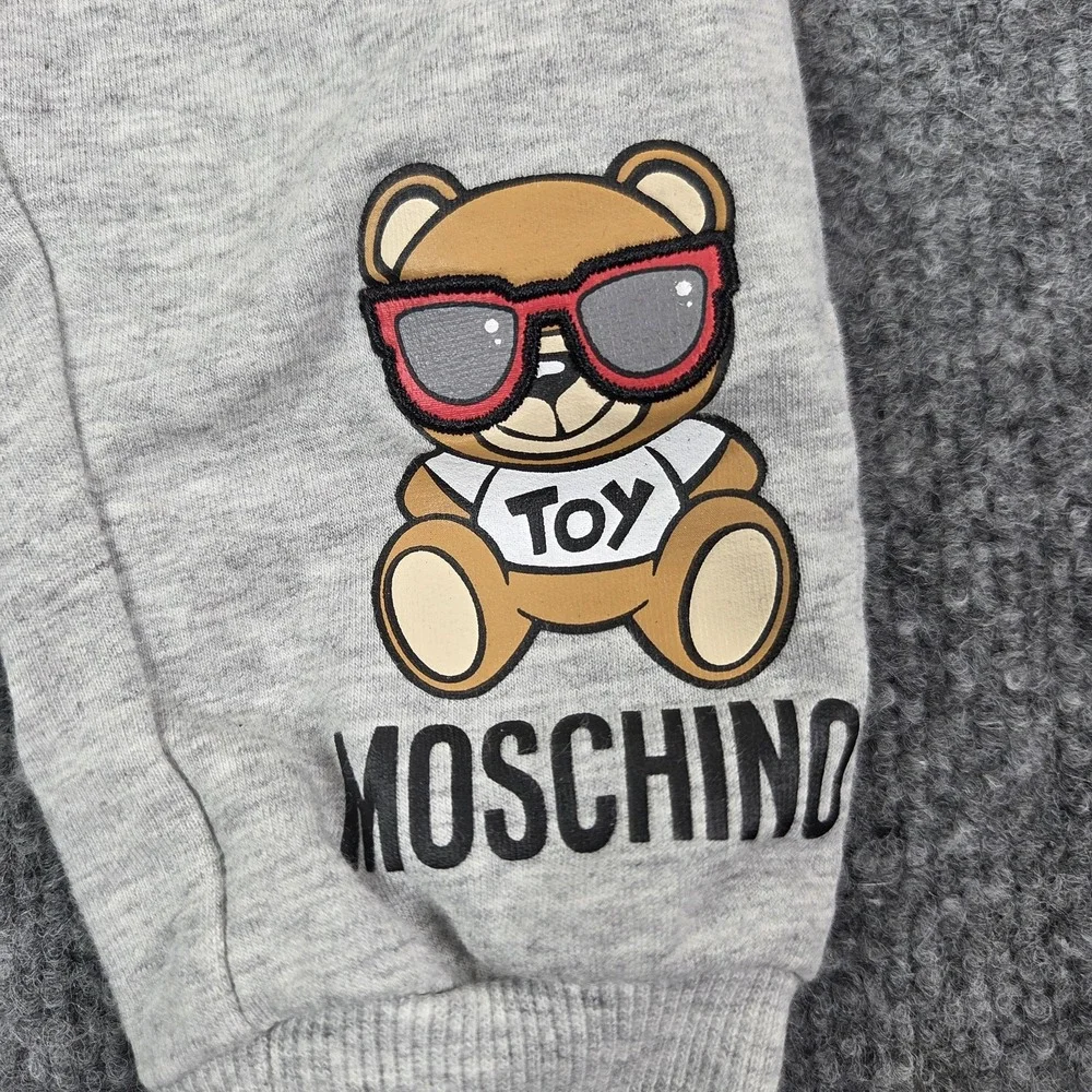 Moschino Sweatpants Boys 12-18 Months Gray Toy Teddy Bear Graphic Jogger Pants